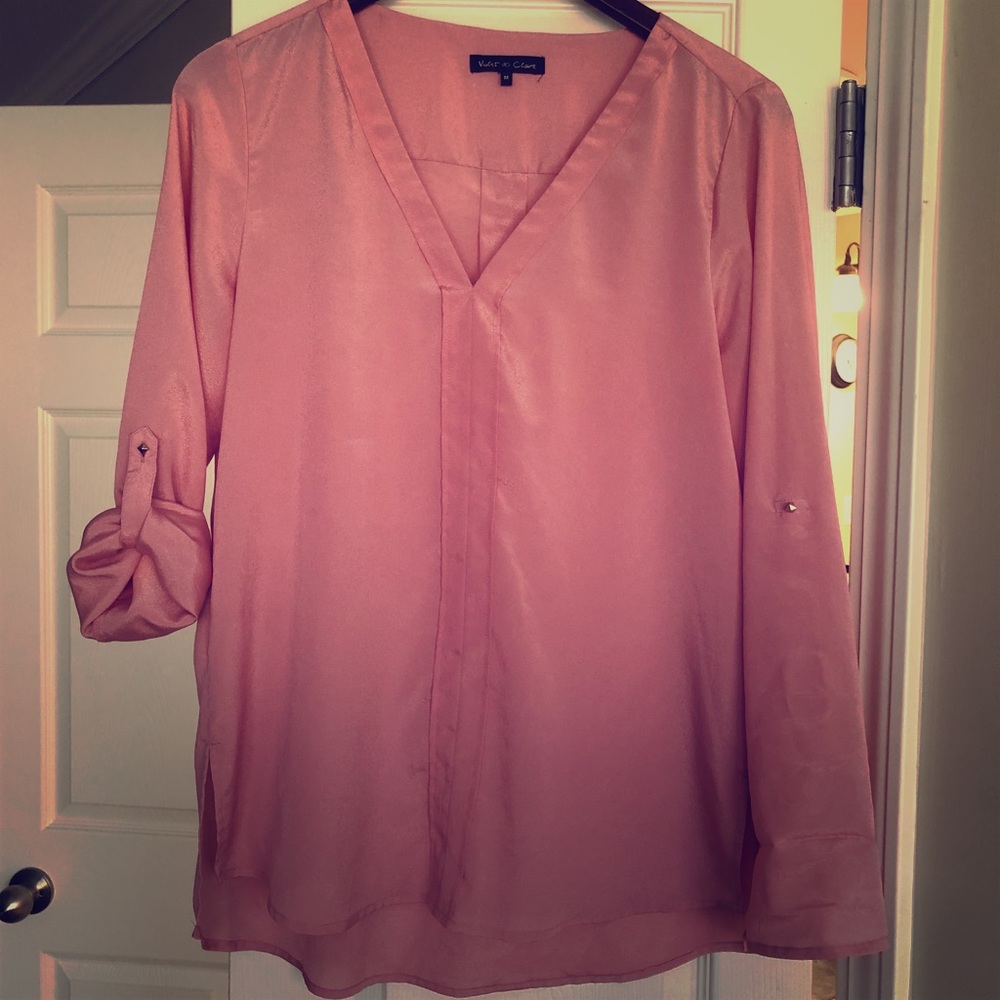 Violet & Claire Pink Blouse